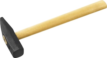 Молоток  400г с деревянной ручкой, СИБИН