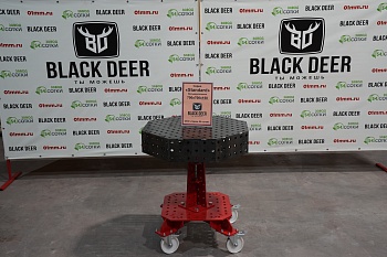 Сварочный стол восьмиугольный  700*700*150, металл 8мм, до 300кг, сетка 50*50, красный, STANDART